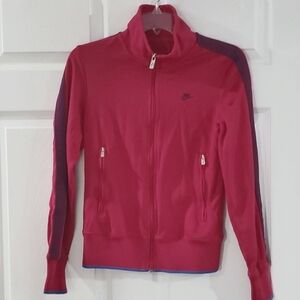 NIKE Classic Pink Track Jacket Small